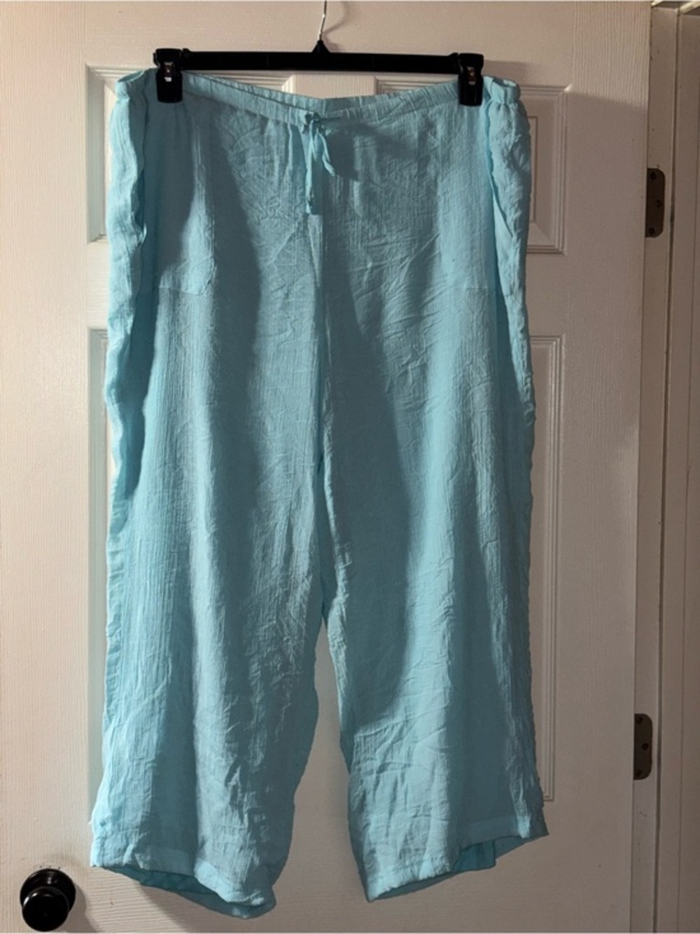 Sharagano Light Blue Elastic Waist Pants